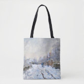 Tote Bag Monet - Paysage enneigé à Argenteuil (Devant)