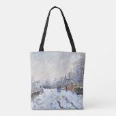 Tote Bag Monet - Paysage enneigé à Argenteuil (Dos)