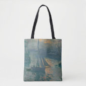 Tote Bag Monet Sunrise Marine Impressionnisme peinture (Devant)