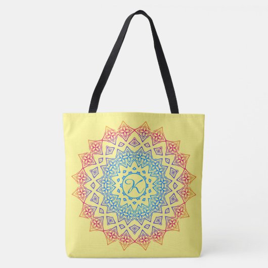 Tote Bag Mongrammed Mandala (Devant)