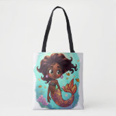 Tote Bag Monica- Sirène : (Devant)