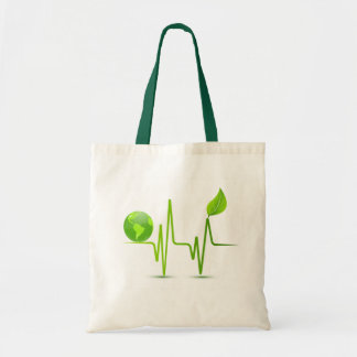 TOTE BAG MONITEUR DE COEUR DE LA TERRE DE PLANÈTE