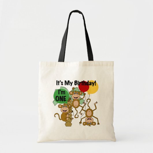 Tote Bag Monkey Shine 1er Anniversaire Tshirts et cadeaux (Devant)
