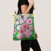 Tote Bag Monochromatic, Rosas, Dianthus caryophyllus,  Gerb (De près)