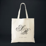 Tote Bag Monogram Accueil mariage personnalisé initial<br><div class="desc">Cliquez sur le bouton "Personnaliser" pour déplacer les initiales à votre look désiré! Assurez-vous de vous procurer plus de 100 totes mariages dans ma boutique!</div>