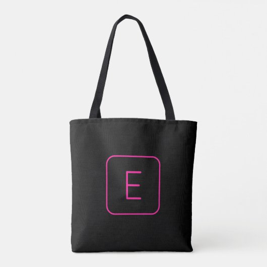 Tote Bag Monogram de Styled | Pink & Black (Dos)