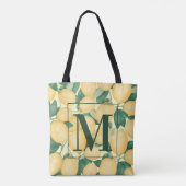 Tote Bag Monogram de verdure de citrons (Dos)