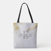 Tote Bag Monogram Or Marbre Doré Gris (Dos)