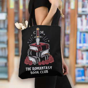 Tote Bag Monogram Romantasy Book Club Bookish