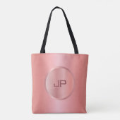 Tote Bag Monogram Rose Rose Or Modèle moderne tendance (Dos)