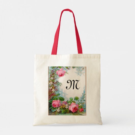 TOTE BAG MONOGRAME DE ROSES ET DE JASMINE (Dos)