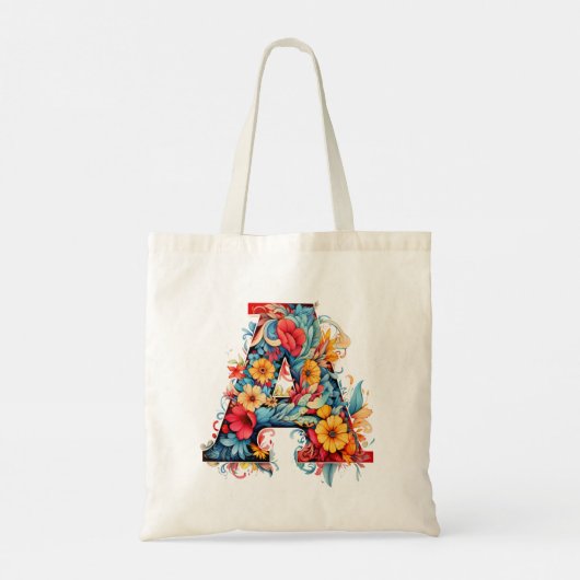 Tote Bag Monogramme A Abloom (Dos)