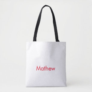 Tote Bag monogramme à lettre initiale simple ajoutez votre