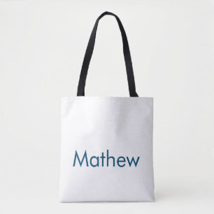 Tote Bag monogramme à lettre initiale simple ajoutez votre