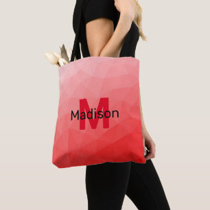 Tote Bag Monogramme à motif de maille géométrique à dégradé