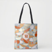 Tote Bag Monogramme Abstrait géométrique moderne (Devant)