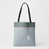 Tote Bag Monogramme Arbre vert Nature inspirée (Devant)