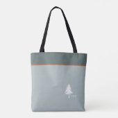 Tote Bag Monogramme Arbre vert Nature inspirée (Dos)