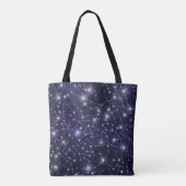 Tote Bag Monogramme argenté des constellations | (Dos)