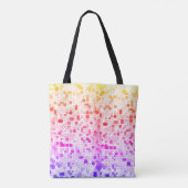 Tote Bag Monogramme Art Déco Cercles Colorés (Dos)