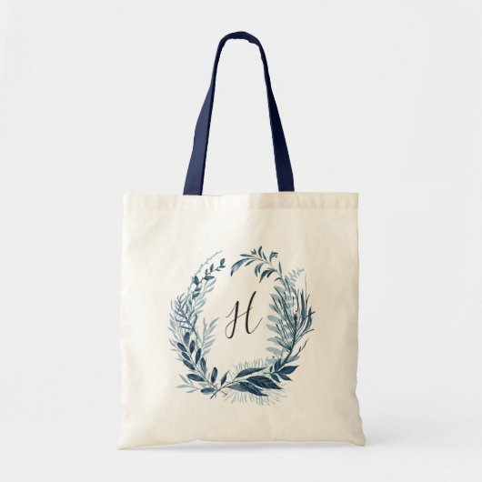 Tote Bag Monogramme azur sauvage (Devant)