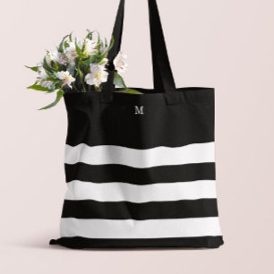 Tote Bag Monogramme Bandes Chic
