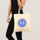 Tote Bag Monogramme bleu Prestige (Devant (produit))