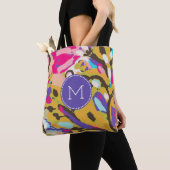 Tote Bag Monogramme | Boho rose I floral (De près)