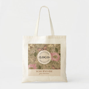 Tote Bag Monogramme botanique Fleur sauvage moderne et tend