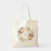 Tote Bag Monogramme botanique sec de guirlande (Devant)