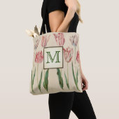 Tote Bag Monogramme botanique vintage (De près)