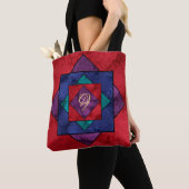 Tote Bag Monogramme Carré de surface (De près)