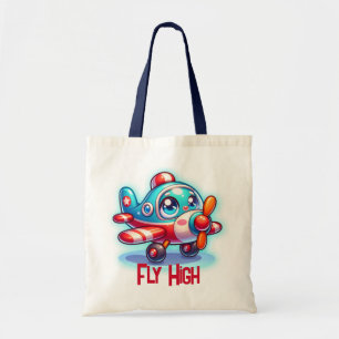 Tote Bag Monogramme Cartoon plan bleu  