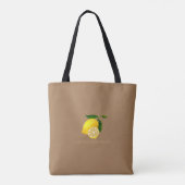 Tote Bag Monogramme citron Brown (Dos)