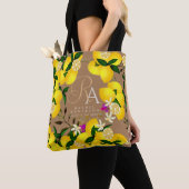 Tote Bag Monogramme citron Brown (De près)