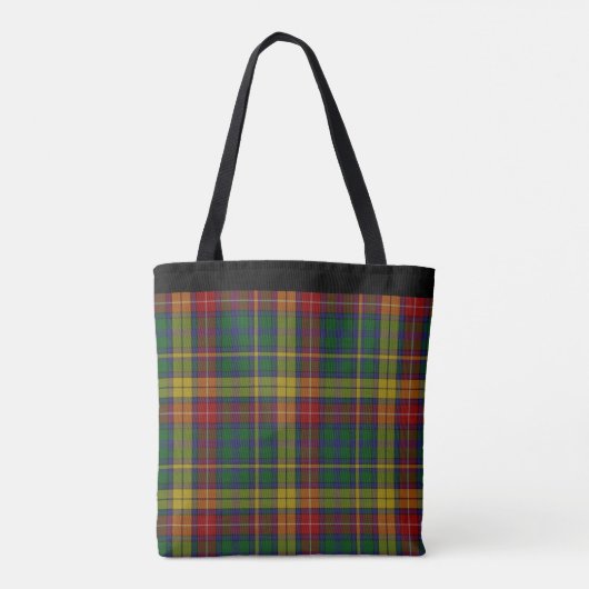 Tote Bag Monogramme classique de Buchanan Plaid (Dos)