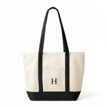 Monogramme classique noir et blanc