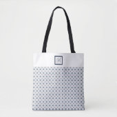Tote Bag Monogramme classique Snowflake (Devant)