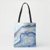 Tote Bag Monogramme | Cobalt Agate II (Devant)