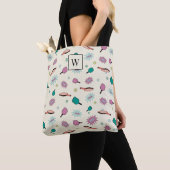 Tote Bag Monogramme coloré Pickleball Premier Motif initial (De près)