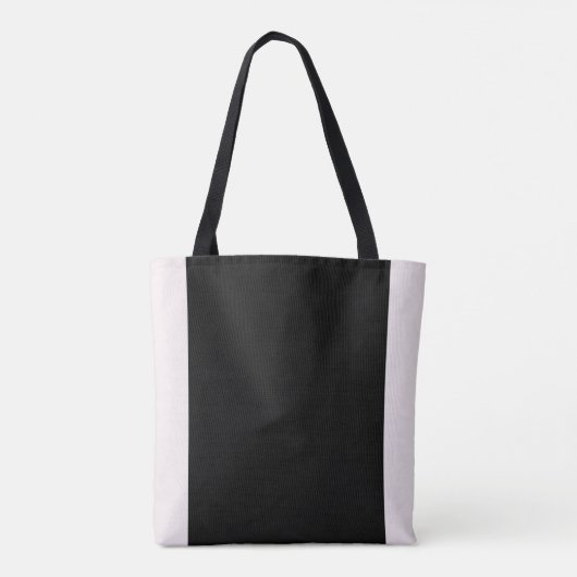 Tote Bag Monogramme contemporain femme de chambre noire et (Dos)