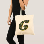 Tote Bag Monogramme Daisy Initiale C (Devant (produit))