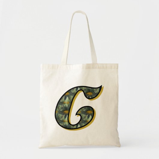 Tote Bag Monogramme Daisy Initiale C (Devant)