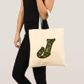 Tote Bag Monogramme Daisy Initiale J (Devant (produit))
