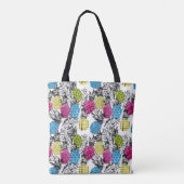 Tote Bag Monogramme d'ananas et de palmettes | d'art de (Dos)