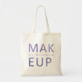 Tote Bag Monogramme d'artiste maquillage de typographie mét (Devant)