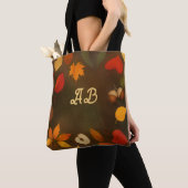 Tote Bag Monogramme d'automne (De près)