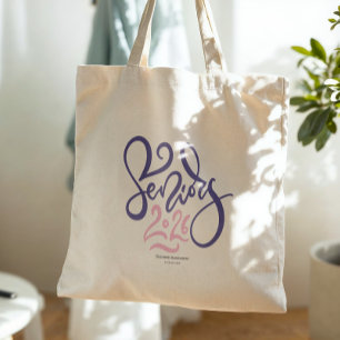 Tote Bag Monogramme de fin d'études en script Senior 2026