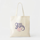 Tote Bag Monogramme de fin d'études en script Senior 2026 (Devant)