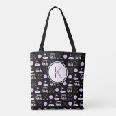 TOTE BAG MONOGRAMME DE GOLFER DE LADY STYLISH PERSONNALISÉ (Dos)